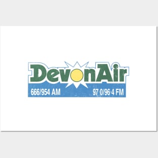 Retro 80s Devon Air Radio Posters and Art